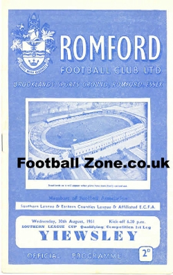 Romford v Yiewsley 1961