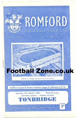 Romford v Tonbridge 1962