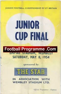 Air Corp v Boys 1954 – Junior Championship Cup Final Wembley