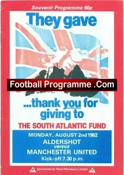 Aldershot v Manchester United 1982 – South Atlantic Fund