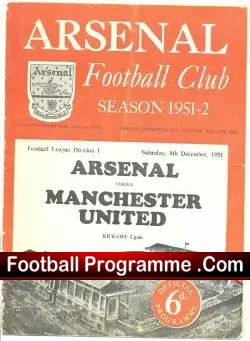 Arsenal v Manchester United 1951