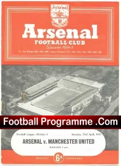 Arsenal v Manchester United 1955