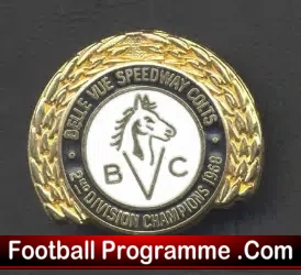 Belle Vue Aces Speedway Badge 1968