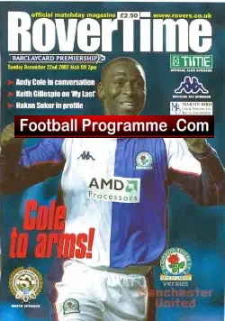 Blackburn Rovers v Manchester United 2002