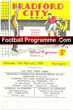 Bradford City v Accrington Stanley 1959