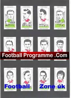 Busby Babes Man Utd West Midlands Football Collectors Cards