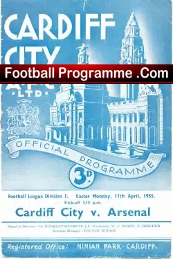 Cardiff City v Arsenal 1955