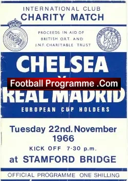 Chelsea v Real Madrid 1966 – Charity Match
