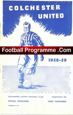Colchester United v Southend United 1960