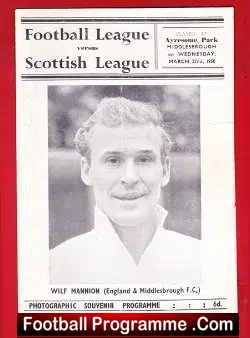 England Football League v Scotland League 1950 – Hillsborough