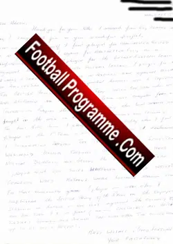 Eric Westwood Letter Manchester United 1935 1937 Manchester City
