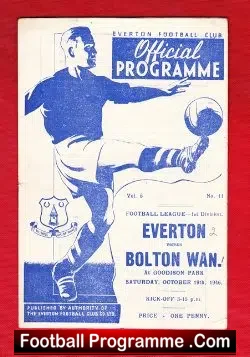 Everton v Bolton Wanderers 1946