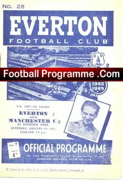 Everton v Manchester City 1949