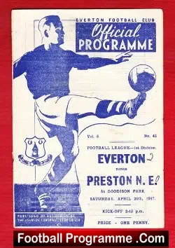 Everton v Preston 1947