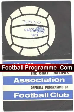 Halifax Town v Chester 1967 – Autographed Signed
