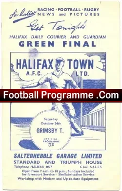 Halifax Town v Grimsby Town 1959