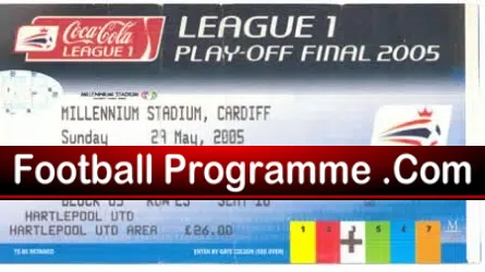 Hartlepool v Sheffield Wednesday 2005 – League 1 Playoff Final