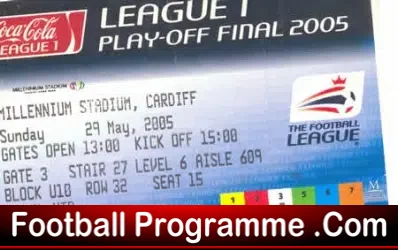 Hartlepool v Sheffield Wednesday 2005 – League 1 Playoff Final