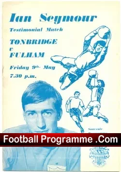 Ian Seymour Testimonial Benefit Match Tonbridge 1975