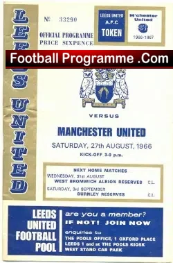 Leeds United v Manchester United 1966