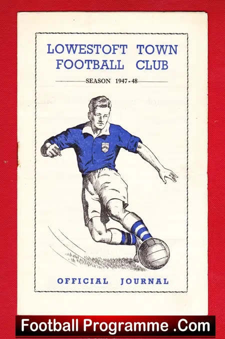 Lowestoft Town v Sudbury 1948 – Suffolk Senior Cup