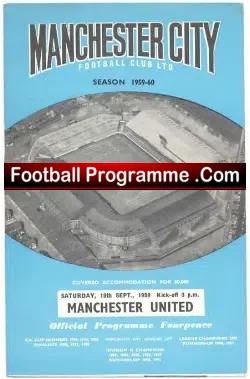 Manchester City v Manchester United 1959