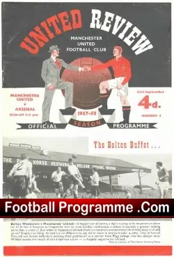 Manchester United v Arsenal 1957 – Munich Season