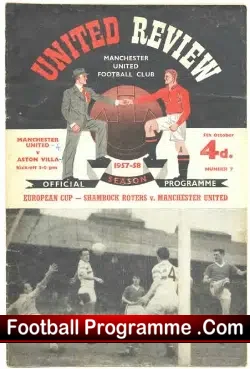 Manchester United v Aston Villa 1957