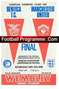 Manchester United v Benfica 1968 – European Cup Final Reprint