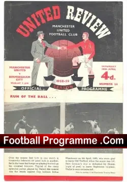 Manchester United v Birmingham City 1959