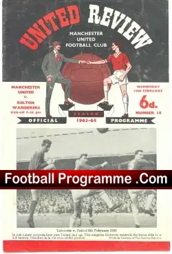 Manchester United v Bolton Wanderers 1964