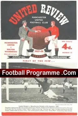 Manchester United v Bolton Wanderers 1958