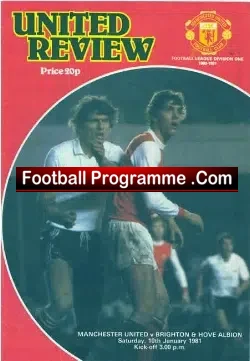 Manchester United v Brighton 1981