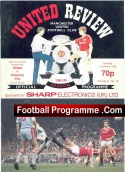Manchester United v Coventry City 1990
