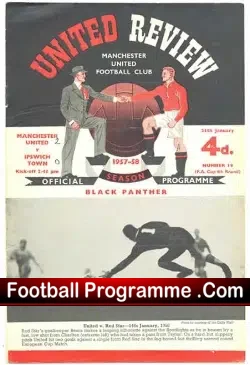 Manchester United v Ipswich Town 1958 – Last Match Old Trafford