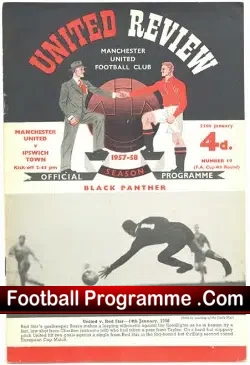 Manchester United v Ipswich Town 1958 – Last FA Cup + Tok