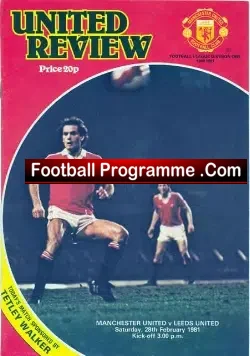 Manchester United v Leeds United 1981