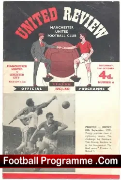 Manchester United v Leicester City 1959 – Plus Token Sheet
