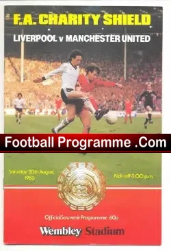 Manchester United v Liverpool 1983 – Charity Shield Wembley