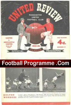 Manchester United v Newcastle United 1956