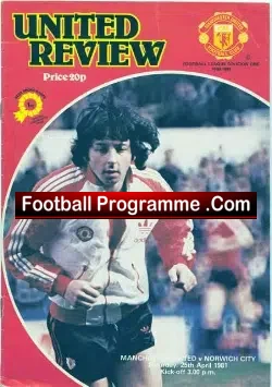 Manchester United v Norwich City 1981 – Dave Sexton Last