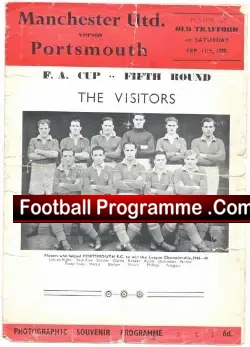 Manchester United v Portsmouth 1950 – FA Cup Pirate Issue