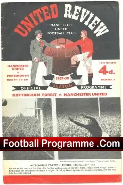 Manchester United v Portsmouth 1957