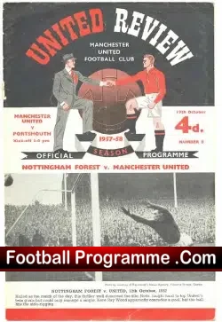 Manchester United v Portsmouth 1957