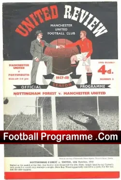 Manchester United v Portsmouth 1957