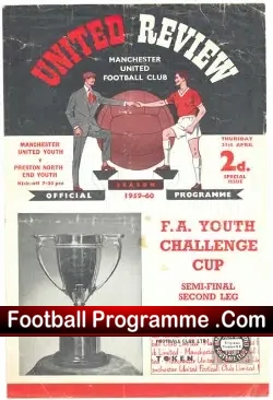 Manchester United v Preston 1960 – Youth Cup Semi Final