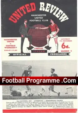 Manchester United v Sheffield Wednesday 1964