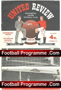 Manchester United v Tottenham 1957