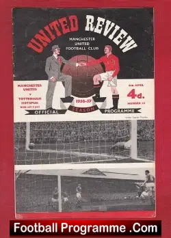 Manchester United v Tottenham 1957
