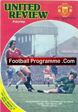 Manchester United v Tottenham 1981